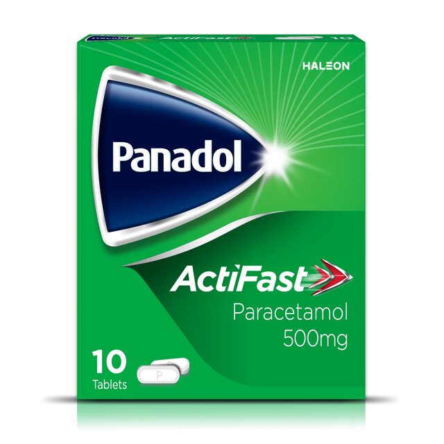 Panadol Actifast 500 mg Paracetamol Schmerzlinderungstabletten 10 pro Packung (Kopie)