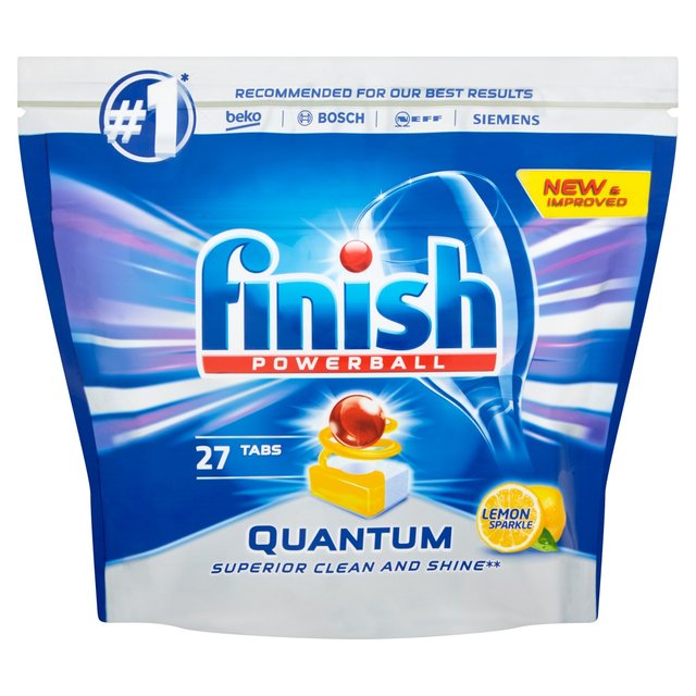 Terminez les comprimés de lave-vaisselle quantum max