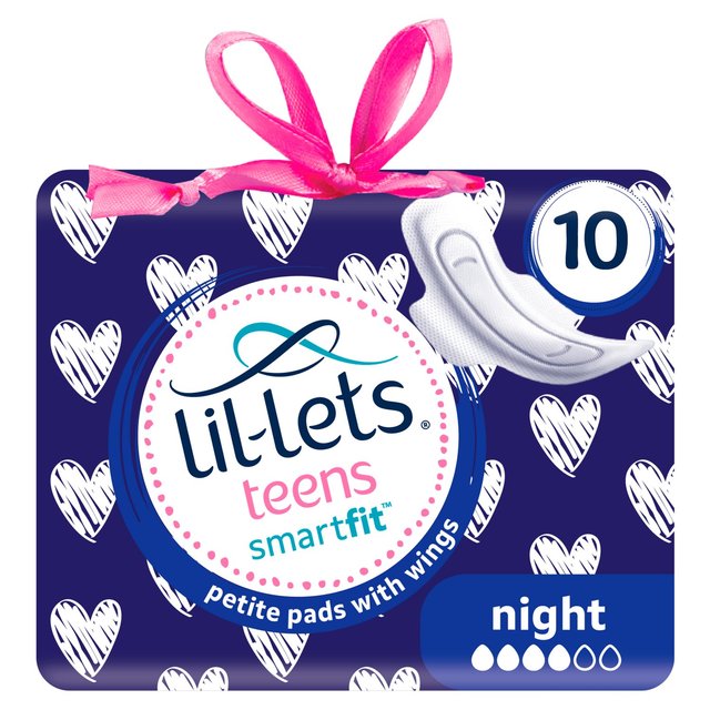 Lil-Lets adolescentes Ultra Toallel Night 10 por paquete