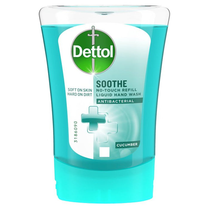 Dettol Soothe No-Touch Reenvío Antibacterial Líquido Lavado a mano Pepino 250 ml
