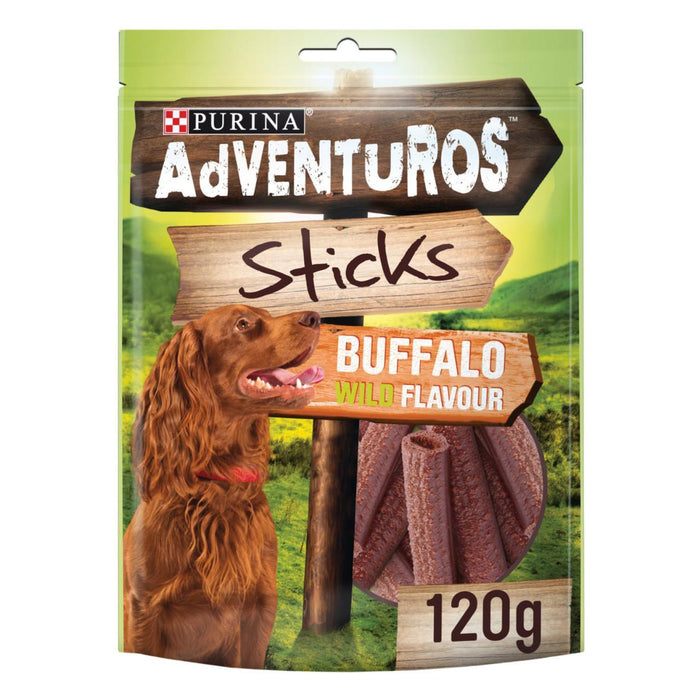 Adventuros Sticks Dog Treat Büffelgeschmack 120g