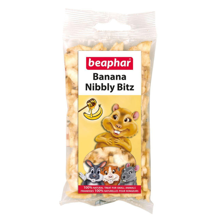 Beaphar Banana Nibbly Bitz für kleine Tiere 50g