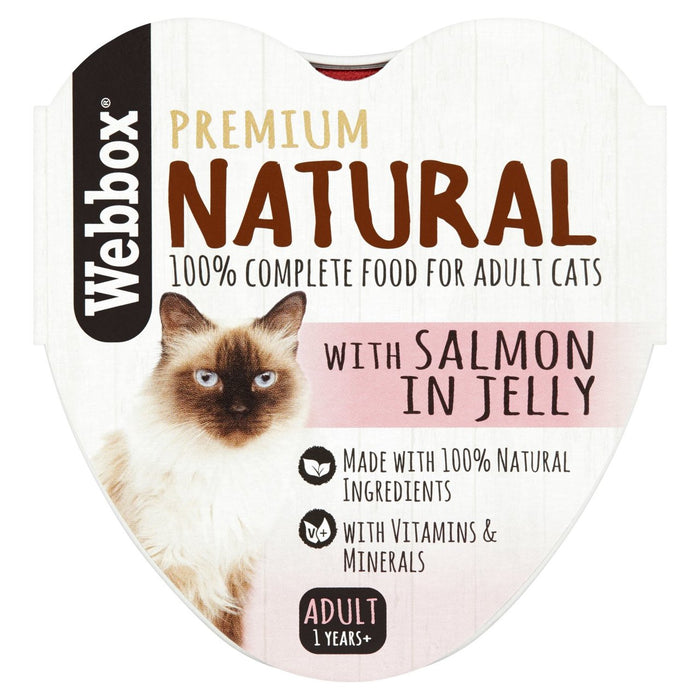 Webbox Natural Salmon in Jelly Heart Alu 85g